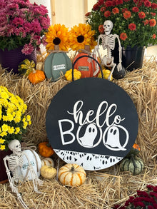  "Hello Boo" - Hanging Sign